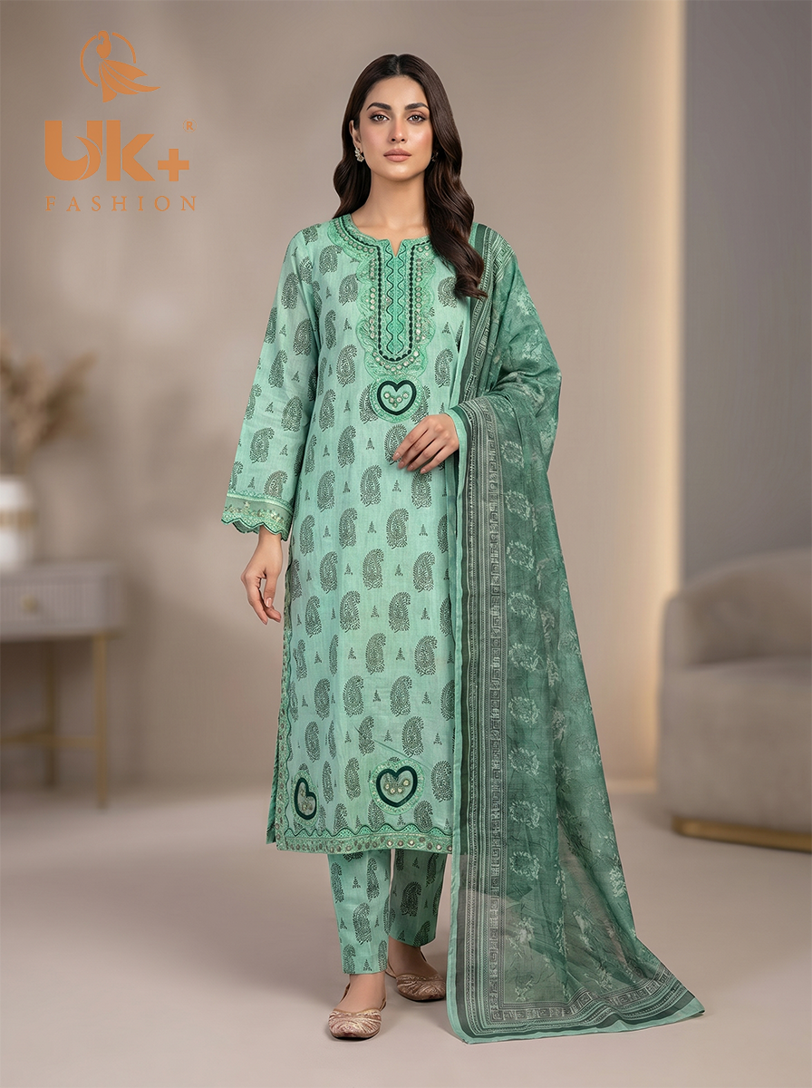 3pc Bona Dora Airline Shirt, Trouser with Diamond Dupatta.