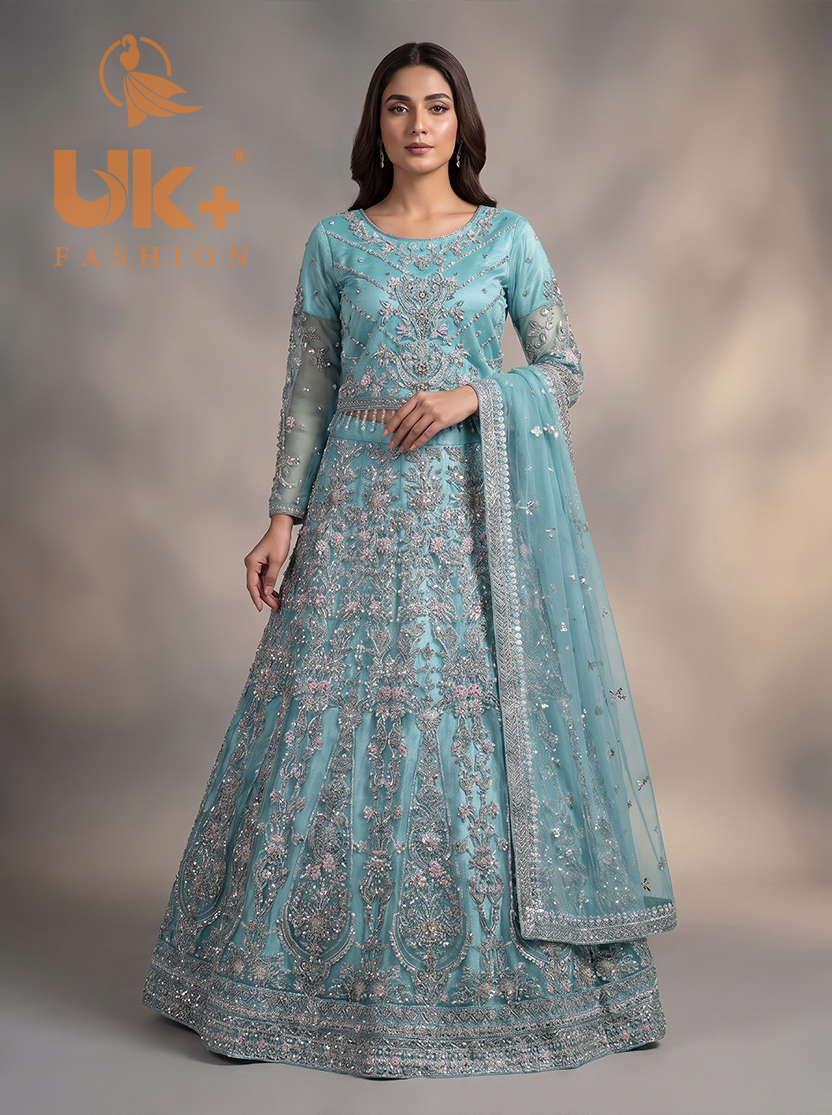 Bridal organza cancan lehenga ,dupatta