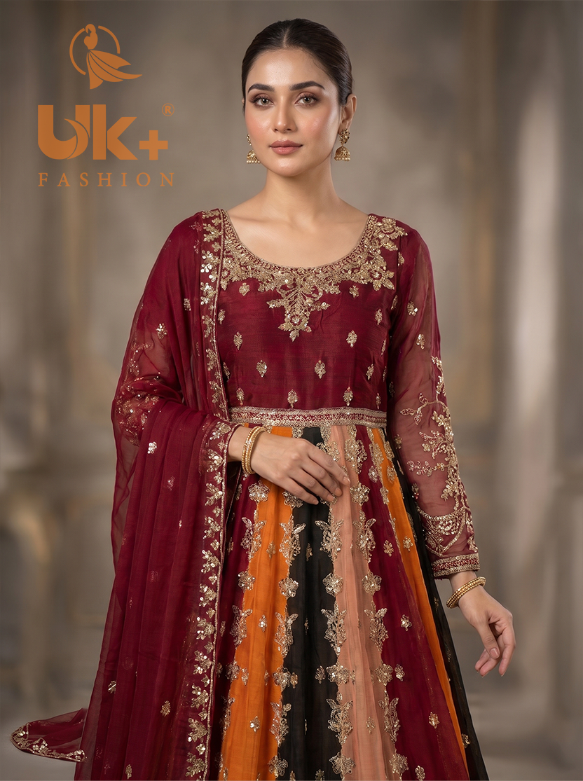 Bridal Chifoon  cancan maxi,dupatta