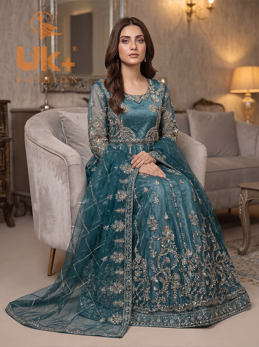 Bridal organza cancan maxi,dupatta