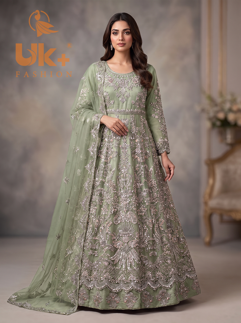 Bridal organza cancan maxi,dupatta