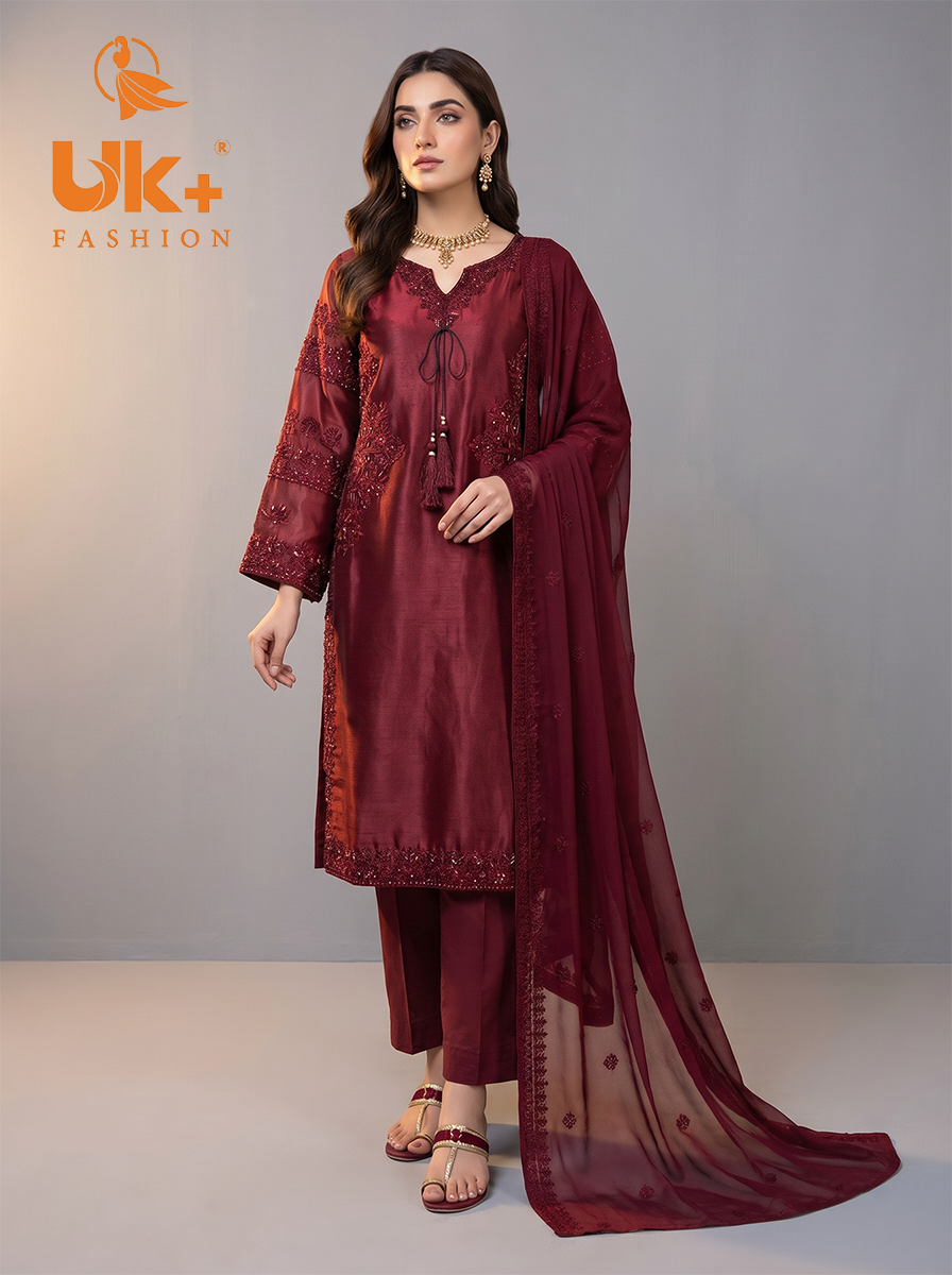 3PC sheesha silk shirt,shalwar,dupatta