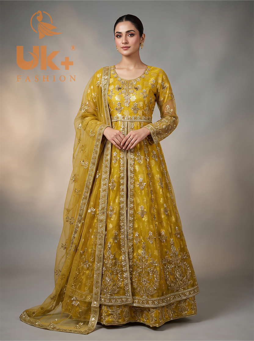 Bridal organza cancan maxi,dupatta