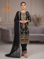 3Pc Embroidered Chiffon Shirt, shalwar, Dupatta