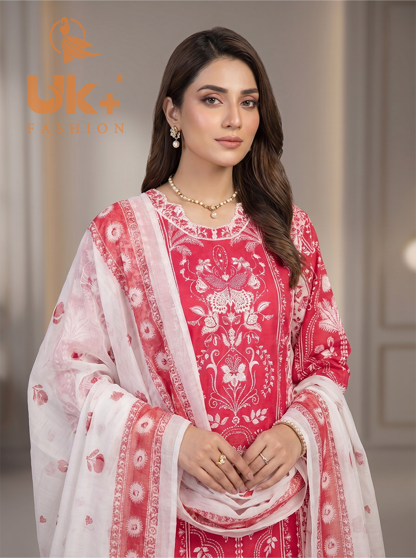 3Pc Bona Dora Lawn Shirt, Farshi, Dupatta