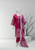 Red Khaddar Dress