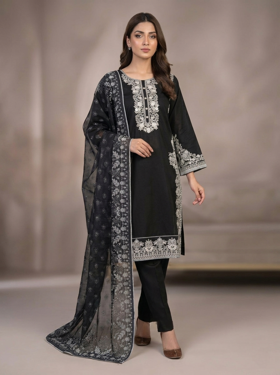 3pc pure lawn shirt,touser,dupatta