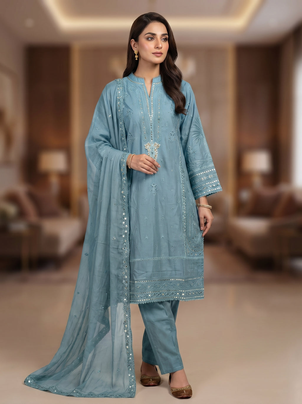 3pc pure lawn shirt,touser,dupatta