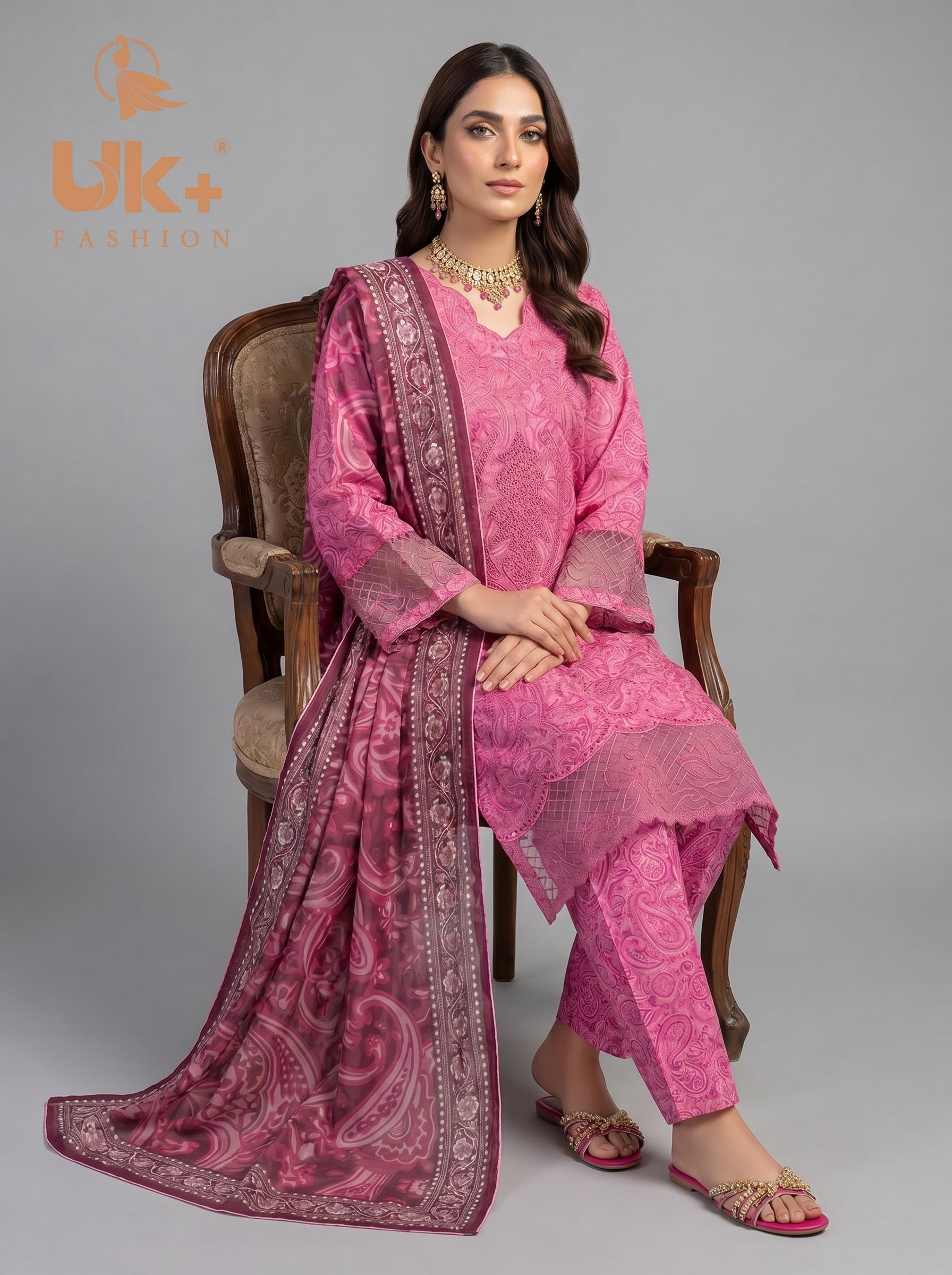 3pc pure lawn shirt,touser,dupatta