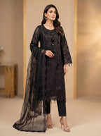3Pc Embroidered Organza shirt, shalwar & Dupatta