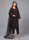 3Pc Embroidered Organza shirt, shalwar & Dupatta