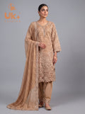 3Pc Embroidered Chiffon Shirt, shalwar, Dupatta
