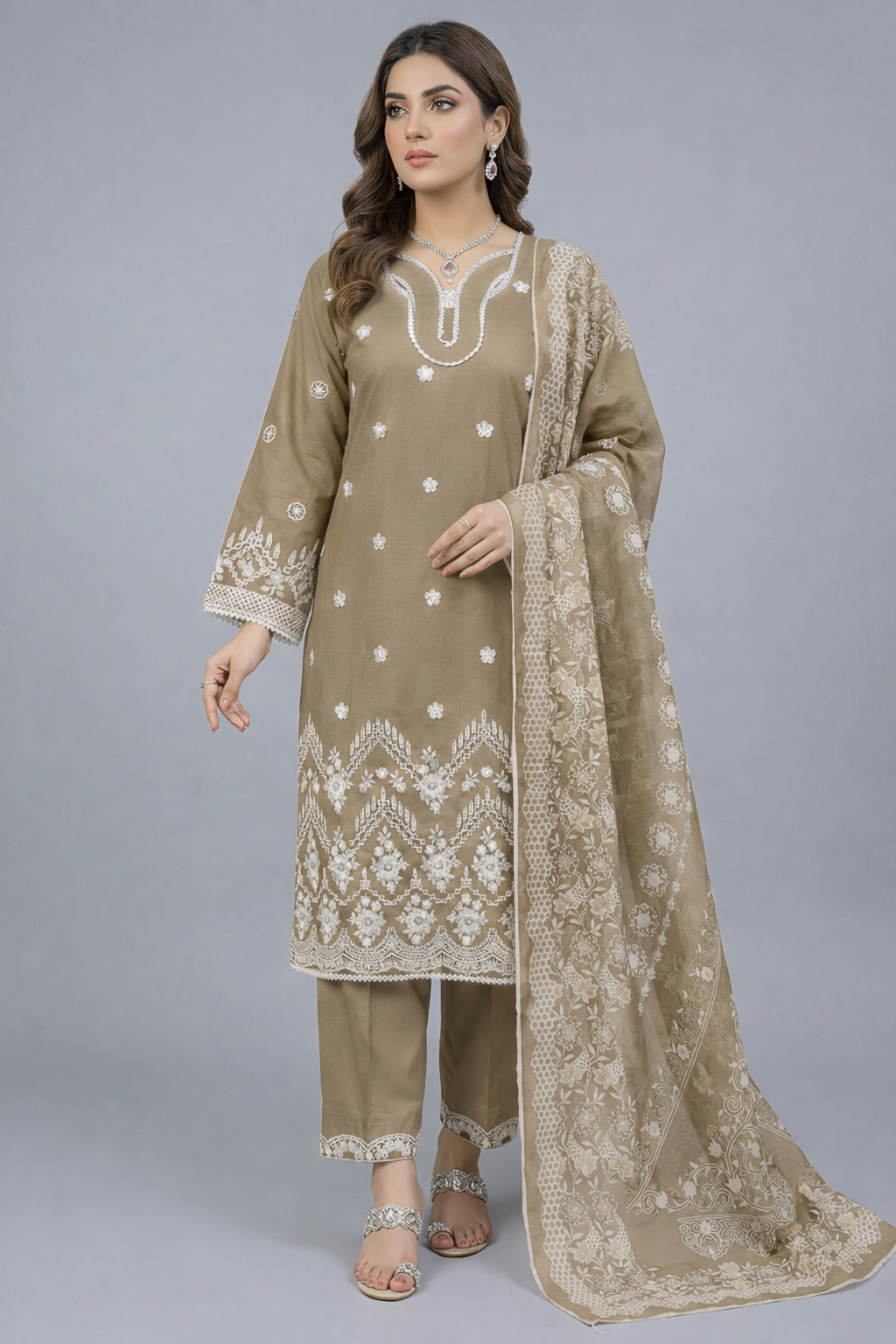 3pc pure lawn shirt,touser,dupatta