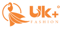 UK Fashion logo with an orange silhouette of a person and the brand name.