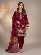 3pc pure lawn shirt,touser,dupatta