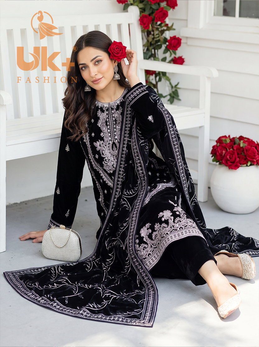 (11000) 5PC un-stitched Micro Velvet
