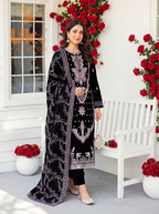(11000) 5PC un-stitched Micro Velvet
