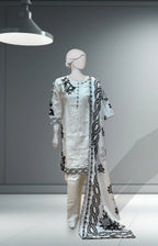White Khaddar Dress